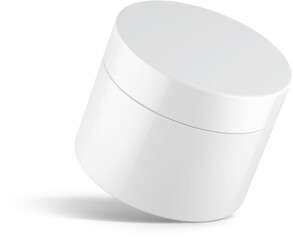 Cosmetic Cream Jar Isolated 3D Rendering