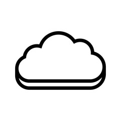 Cloud icon. sign for mobile concept and web design. vector illustration