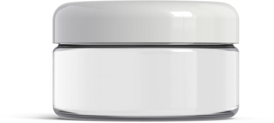 Cosmetic Cream Jar Isolated 3D Rendering