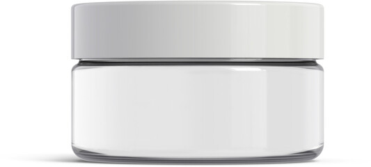 Obraz premium Cosmetic Cream Jar Isolated 3D Rendering