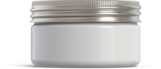 Cosmetic Cream Jar Isolated 3D Rendering