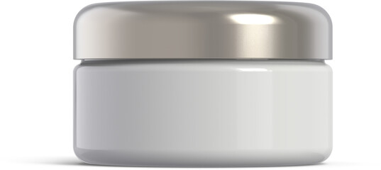 Cosmetic Cream Jar Isolated 3D Rendering