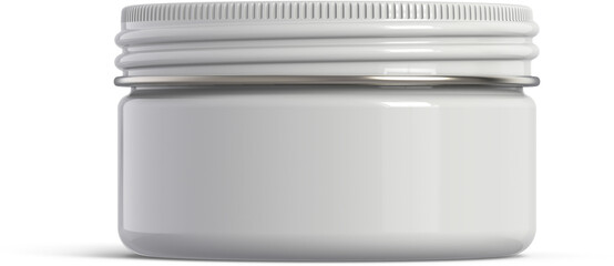 Obraz premium Cosmetic Cream Jar Isolated 3D Rendering