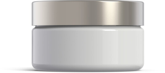 Cosmetic Cream Jar Isolated 3D Rendering