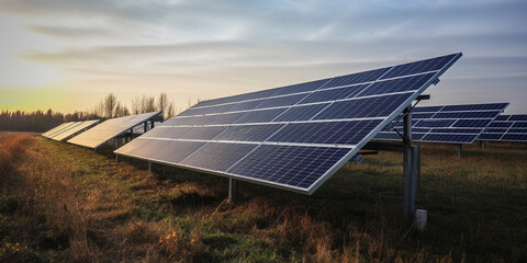 Generative ai illustration. Green energy.