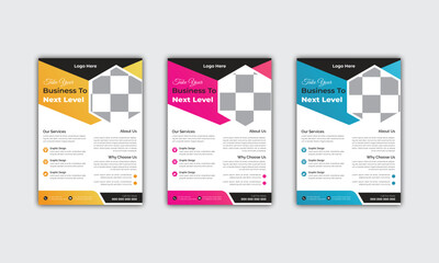 Title: Business Brochure cover Flyer c ,Creative flyer layer, 
Annual report, A4 Flyer  Template Cover modern Layout , A4 Poster ,
Vector, Colorful Gradient background, 