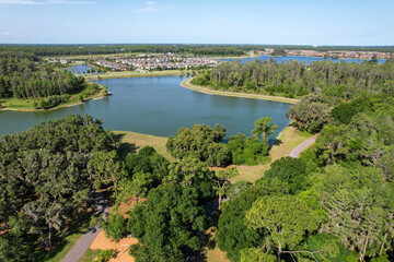 Drone photos of Cummingham Park and lakes © Anita Denunzio