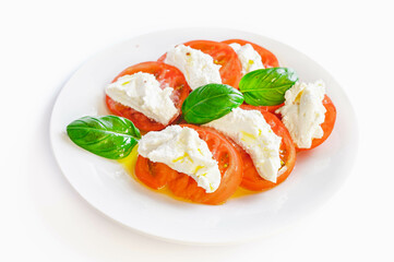 手作りクリームチーズのカプレーゼ