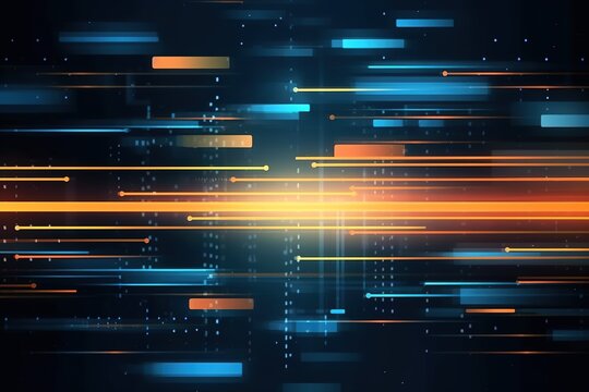 abstract technology background with code © id512