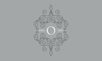 Luxury letter O logo template. Elegant monogram for restaurant, royalty, boutique, cafe, hotel, heraldic, jewelry, fashion and other business card design vector illustration.