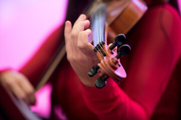 musician playing the violin