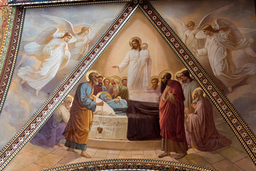 Assumption of the Most Holy Theotokos. Fresco