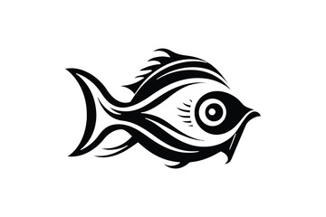 fish illustration Minimal Vector Logo Design Tshirt Sublimation Illustration tattoo design