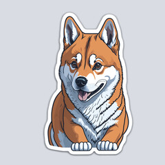 Cute Shiba Inu Dog Vector