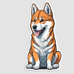 Cute Shiba Inu Dog Vector