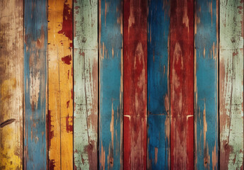 Plank Color Wooden Background Created with Generative AI