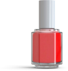 Fototapeta premium Nail Polish Bottle Isolated 3D Rendering