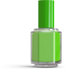 Nail Polish Bottle Isolated 3D Rendering