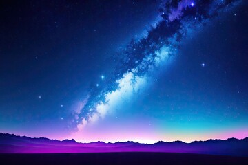 Fototapeta premium Universe filled with stars, nebula and galaxy. Night sky generative ai