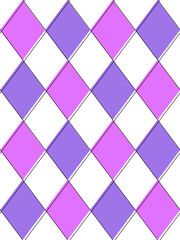 Obraz premium Argyle tartan seamless pattern . Fabric diamond repeating texture on white background. Classic argyle yellow and blue checkered ornament. 