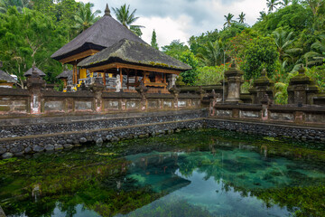 Fototapeta na wymiar Tirta Empul (Holy Spring) temple, 10th century, Tampaksiring, Bali, Indonesia.