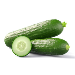 Cucumber isolated image on white background