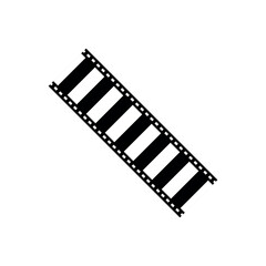 Movies film background with flim roll. 3d flim roll. film strip isolated on white