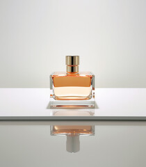 Sculpted beauty: classic perfume bottle design highlighting purity and premium allure.