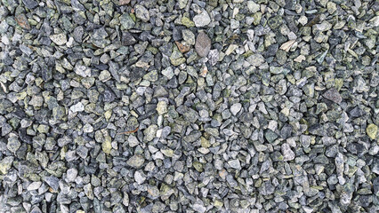 The texture of a carpet of stones