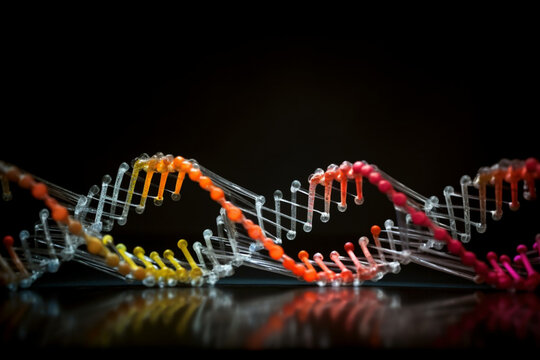DNA replication errors and mutations. DNA, background Generative AI