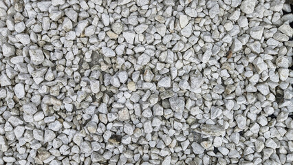 Texture of small white stones