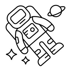 An icon design of astronaut 