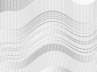 Curvy halftone dotted lines vector background, for postcard, cover page, business card