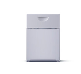 Clear Plastic Cosmetic Bottle Isolated 3D Rendering