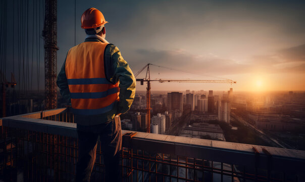 Construction Site, skyscrapper, cg, light, dark, HD wallpaper | Peakpx