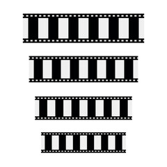 Film strip movie cinema icon graphic vector image. Film strip icon set vector image