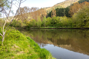 Fototapeta na wymiar Spring Landscape of Pancharevo lake, Bulgaria