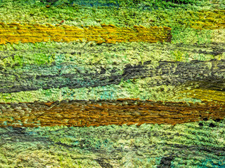 Colorful surface of the painting. Texture of painting. Painting artwork facture. Colorful texture. Abstract background. Oil painting on canvas with green, yellow, black colors.	