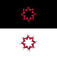 red and white stars