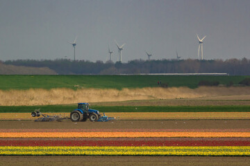 tractor in the field