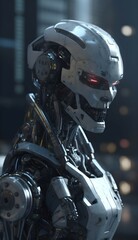 Fototapeta premium Terminator-like human