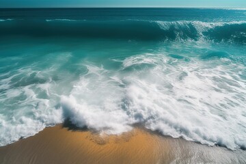 wave breaking on the beach- Ai