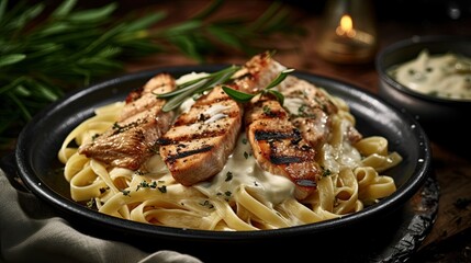 spaghetti with meat and vegetables