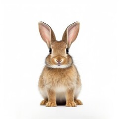 Fototapeta na wymiar Baby Rabbit isolated on white (generative AI)