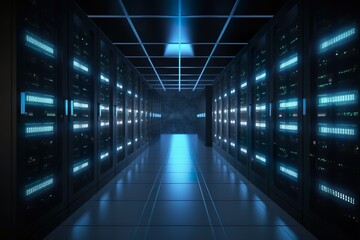 Fototapeta premium El epicentro digital: Centro de Conexiones en la Era de Internet