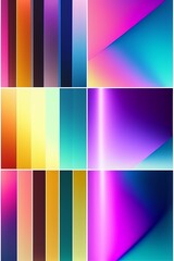 set of colorful backgrounds