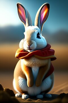 Bad bunny as a rabbitt

