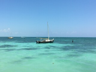 Obraz premium boat on the sea