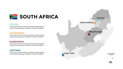 South Africa detailed map