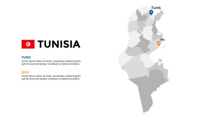 Tunisia detailed map